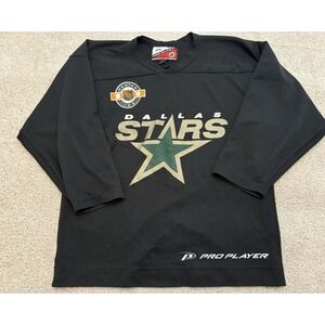VTG Pro Player Center Ice Dallas Stars NHL Jersey Made In Canada Black CCM L
